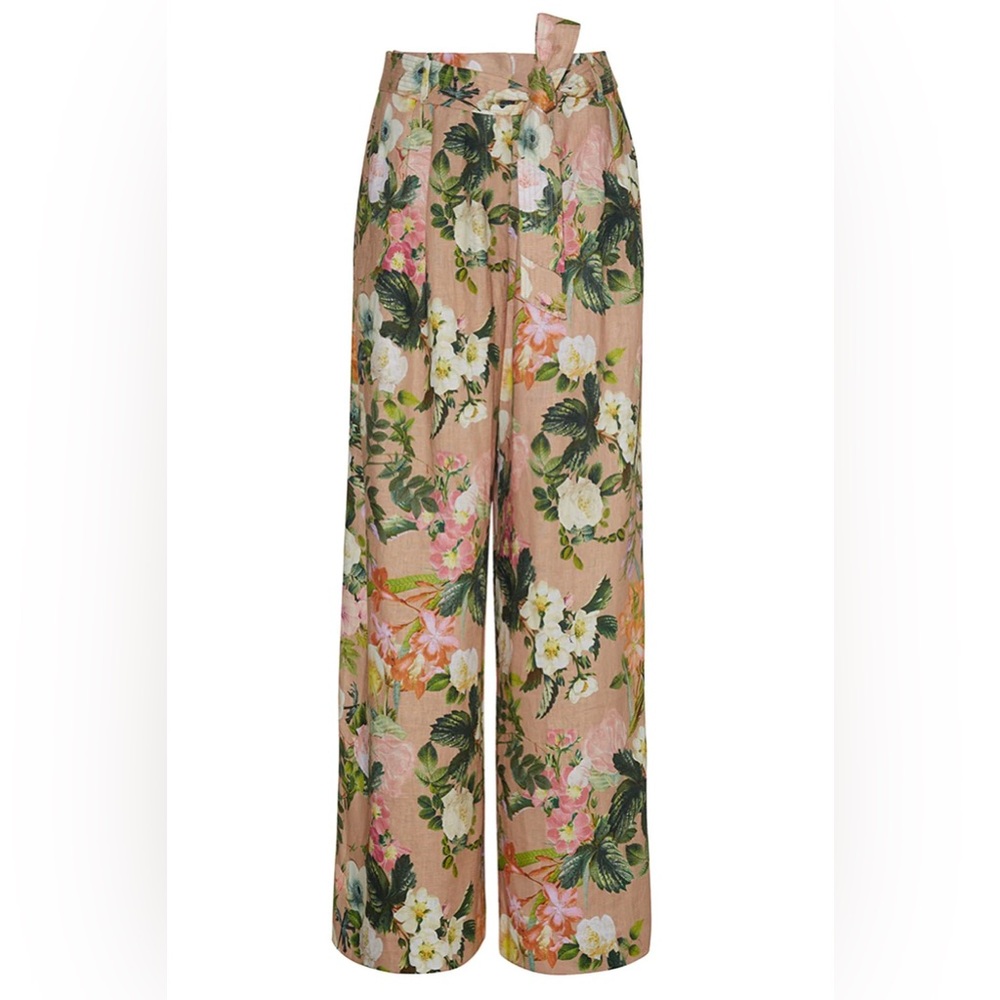 Cara Cara Pink Floral Wide-Leg Pants